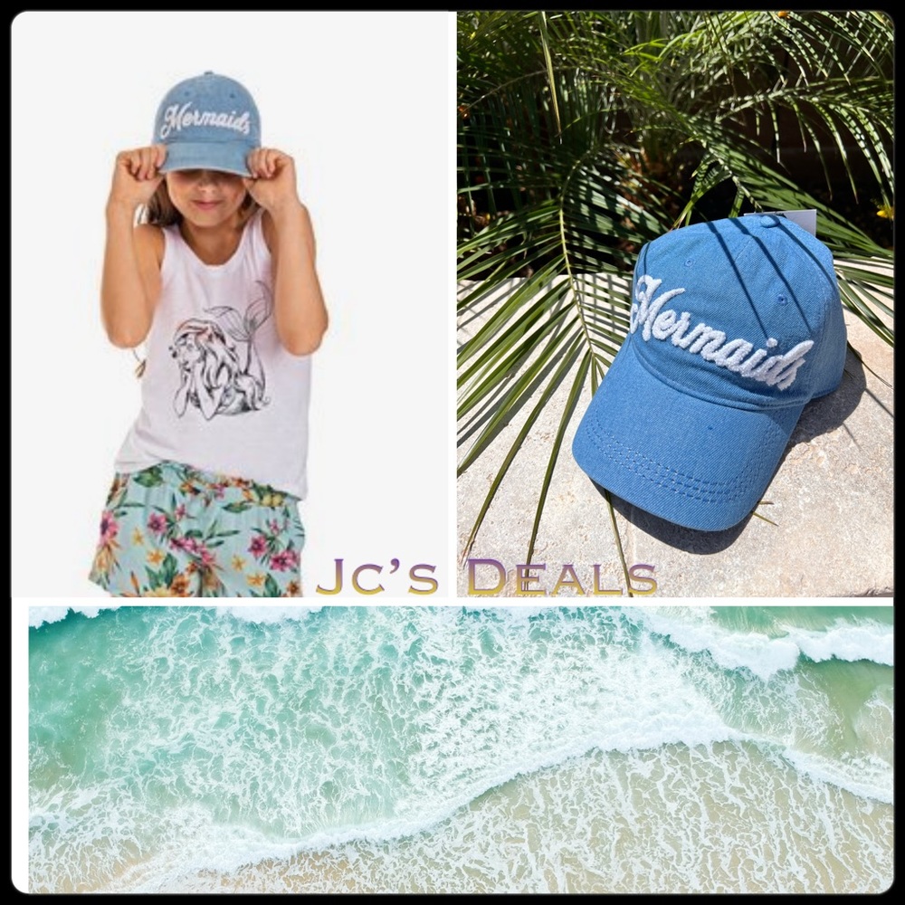 ✨ Roxy dear believer girl mermaids baseball hat ✨
